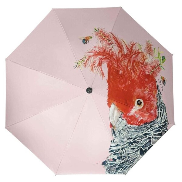 IOco Big Golf Umbrella 124cm - Gang-gang Cockatoo - by Dani Till