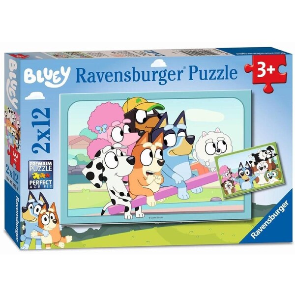Ravensburger - Fun with Bluey Puzzle 2x12pc