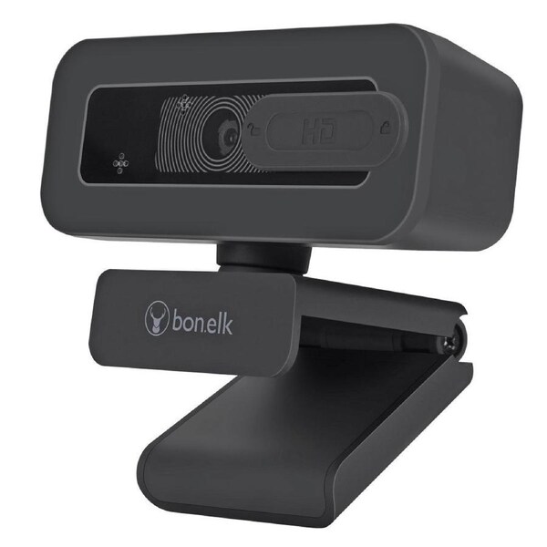 Bonelk Clip-On USB Webcam Pro 1080p 30fps Web Camera For Computer/Laptop Black