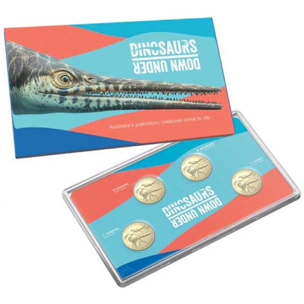 Dinosaurs Down Under coins, 2022 (Royal Australian Mint) SET