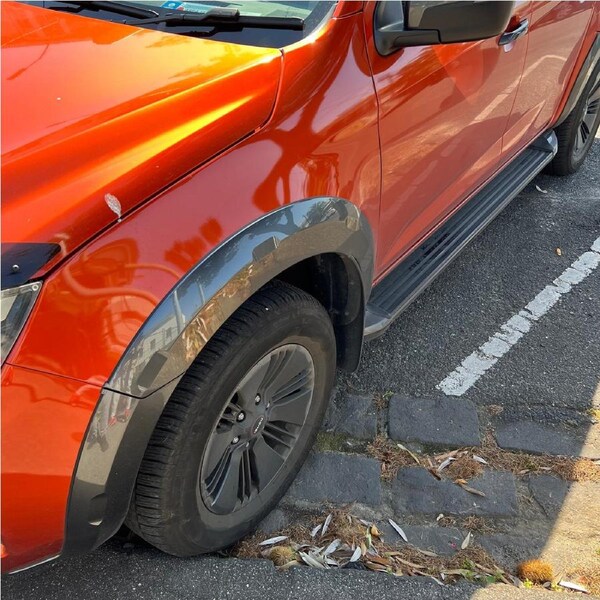 For Isuzu D-Max Dmax Wrinkle 2020+ MY21 Gloss Grey Fender Flare Wheel Arch