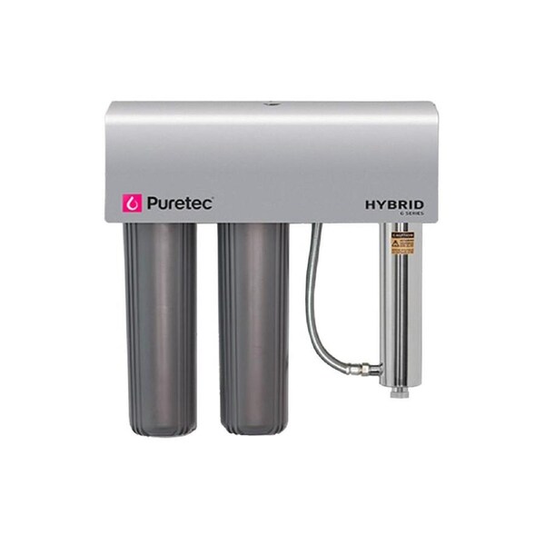 PURETEC Hybrid G7 Whole House Filter and UV Water Treatment with Weather Cover - 20-inch