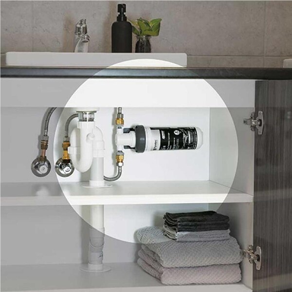 PURETEC Puretec PureMix Z2 Under Sink Water Filter - Compact Inline 3 Stage - 1 Micron