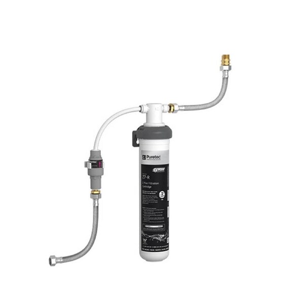PURETEC PureMix Z7 Under Sink Water Filter - High Flow Inline 3 Stage - 1 Micron