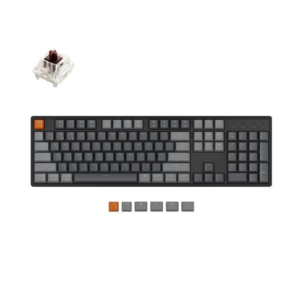K10 Swappable RGB Backlight Aluminum Brown switch Wireless Mechanical Keyboard