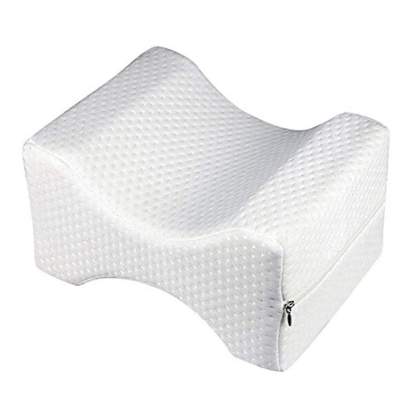 Memory Foam Knee Pillow for Side Sleepers, Hip Leg Pillows for Sleeping, Spacer Cushion for Sciatica Relief, Back Pain, Leg Pain, Pregnancy, Hip and Joint Pain