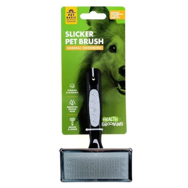 Slicker Pet Brush Grooming Hair Shedding Trimmer Comb Undercoat Dog Cat Grey
