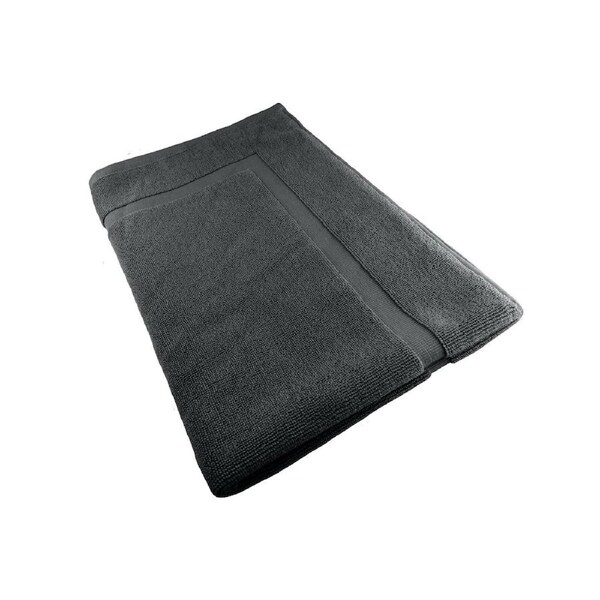 Softouch Ultra Light Quick Dry Premium Cotton Bath Mat 900GSM Charcoal