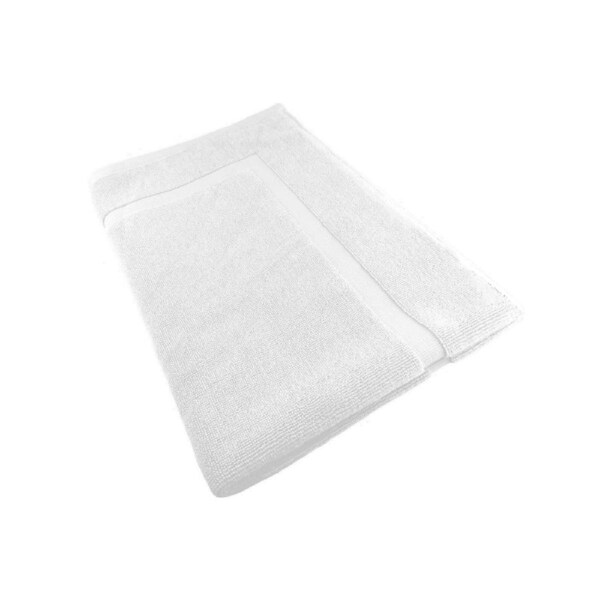 Softouch Ultra Light Quick Dry Premium Cotton Bath Mat 900GSM White