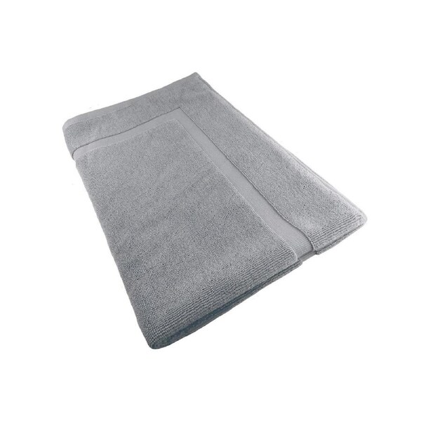 Softouch Ultra Light Quick Dry Premium Cotton Bath Mat 900GSM Silver