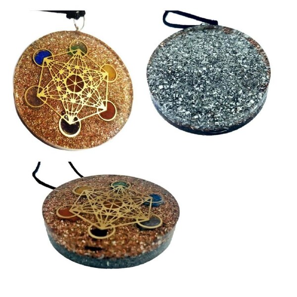 Metatron Cube Orgonite Pendant Orgone Sacred Geometry Reiki Spiritual Energy