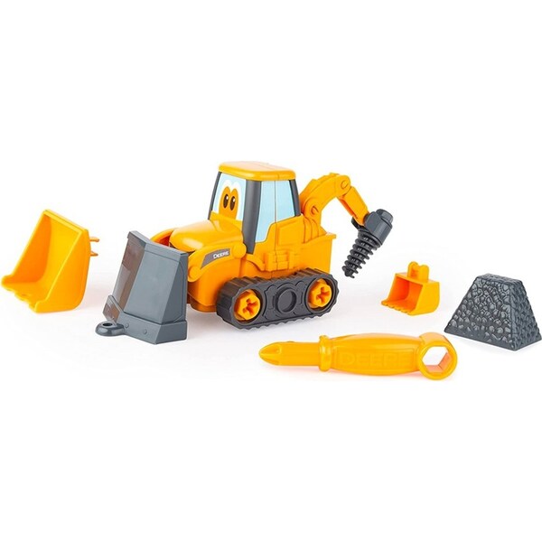 John Deere Kids/Children Build-A-Buddy Vehicle Building Toy Backhoe Loader 3y+