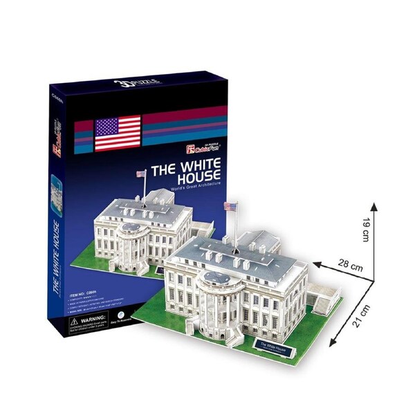Cubic Fun The White House 65pcs 3D Puzzle Model Building Kit
