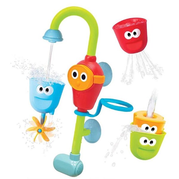 Nevenka Toddler Bath Toy 3 Stackable Cups Water and Spray Spout for 9-36 Months