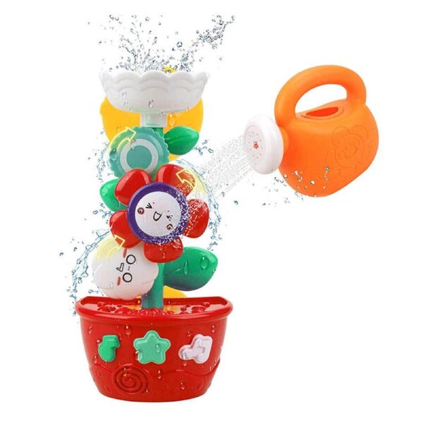 Nevenka Toddler Bath Toys Sunflower Water Station with Mini Sprinkler for 2-4 Years