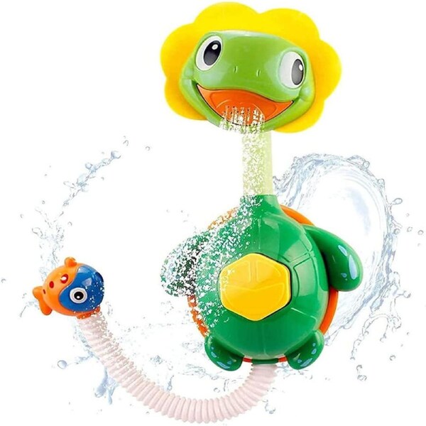 Nevenka Baby Bath Toys Turtle Hand Shower for Age 18 Months and up