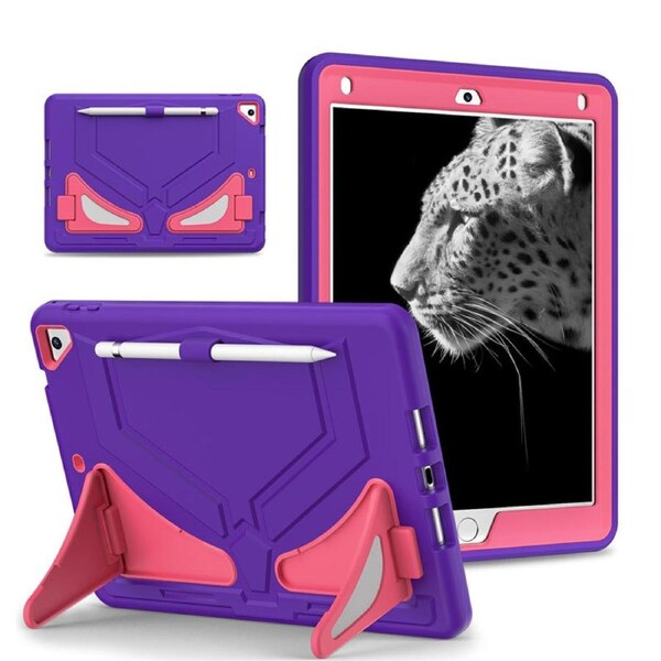 Nevenka Tablet Case Kids Friendly with Pencil Holder for iPad 11 2020/2021/2022-PurpleRosered