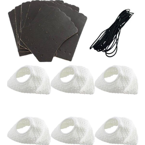 Pool Snooker Billiard Table Deluxe Empire Rail White Pocket Nets & Black Leather Set