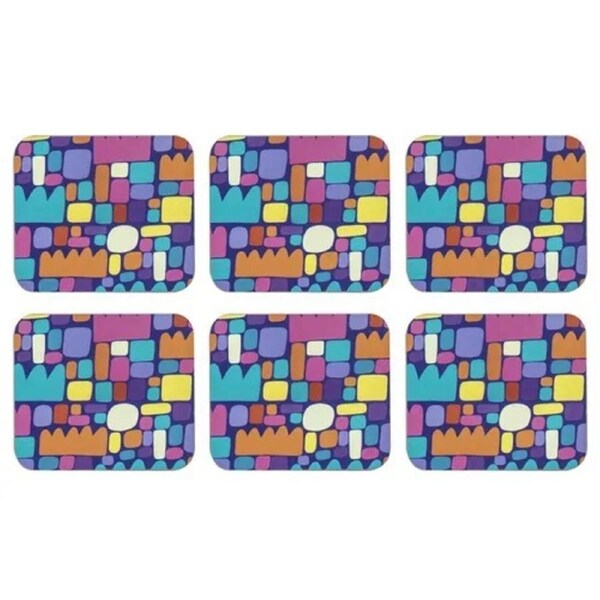Ashdene Puli Puli Coaster 6 Pack - Purple