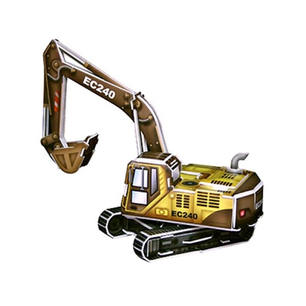 Pop Out World Excavator 3D Puzzle Model Building Kit