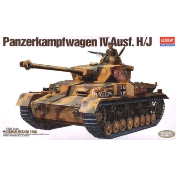 Academy 1/35 German Panzer IV H Iv H Plastic Model Kit [13234]