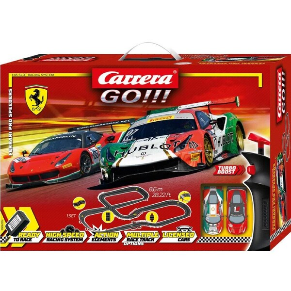 Carrera GO!!! Ferrari Pro Speeders - 8.6m Track Slot Set