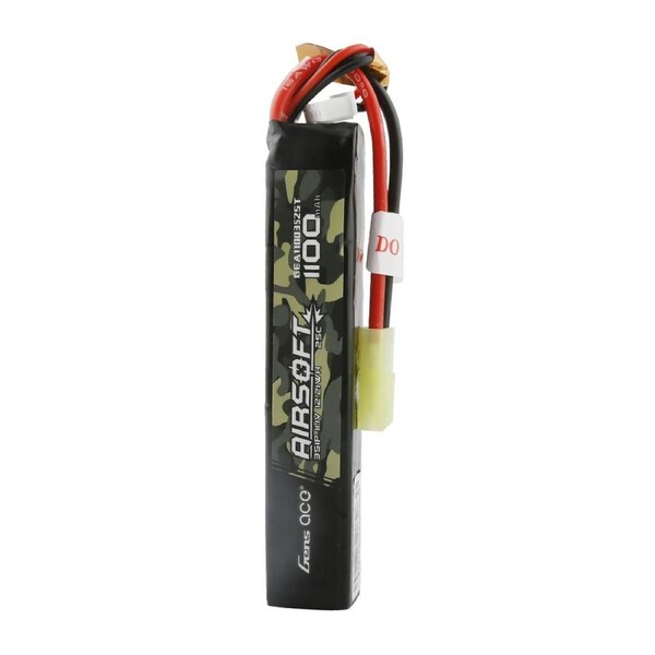 Gens Ace Airsoft 1100mAh 11.1V 3S 25C Soft Case LiPo Battery w/Tamiya Connector