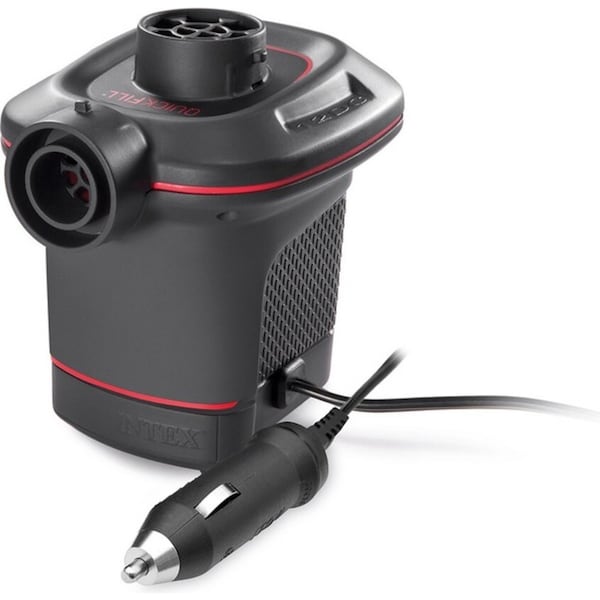 Intex 12 Volt Quickfill Camping/Outdoors DC Electric Air Inflating Pump Set