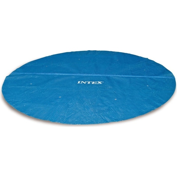 Intex 5.49M Above Ground Round Solar Heating Outdoor Pool Protective Cover Set