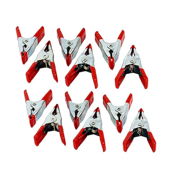 6Pcs Mini Spring Clamps Set 5cmL Strong Multi-Purpose DIY Tools Grip Clips