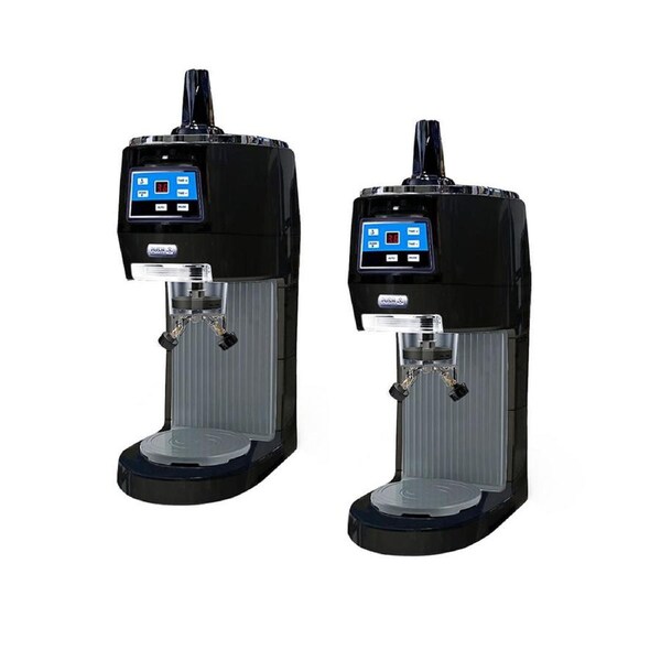 SOGA 2X 300 Watts Electric Ice Shaver Automatic Crusher Slicer Commercial Machine 70kgs/h Black
