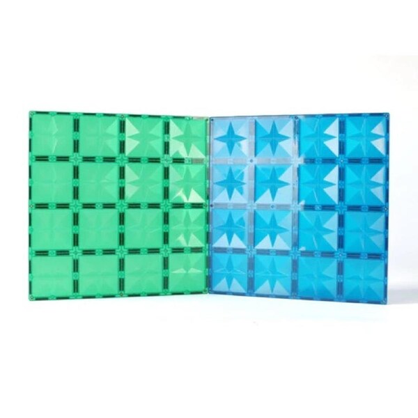 Magnetic Base Plates x2 - Blue & Green STEM Play