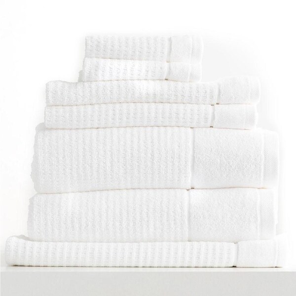 Renee Taylor Cambridge 7 Piece Towel Pack 650GSM Snow
