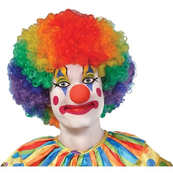 Jumbo Clown Wig - Multi