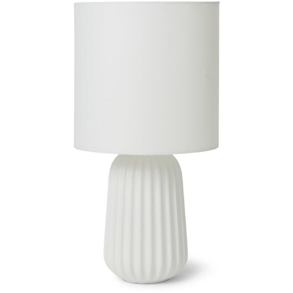 Mirabella Maia White Ceramic Table Lamp