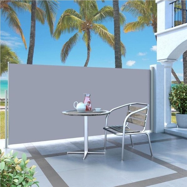 3m Outdoor Terrace Patio Retractable Sunshade Side Awning Privacy Screen Cream