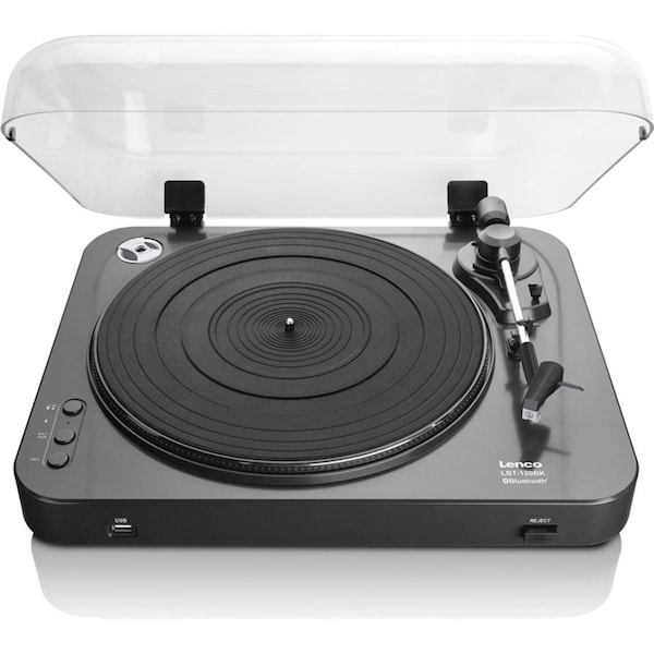 Lenco LBT-120BK Turntable Record Vinyl Player w/ Direct Encoding/Bluetooth Black