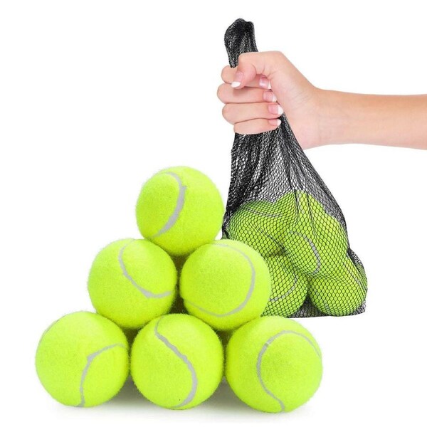 10Pc Tennis Balls In Net Bag