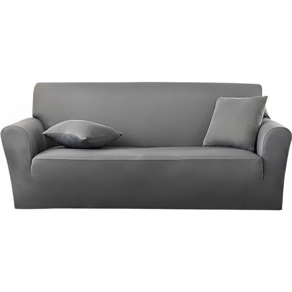 SOGA 4-Seater Grey Sofa Cover Couch Protector High Stretch Lounge Slipcover Home Decor