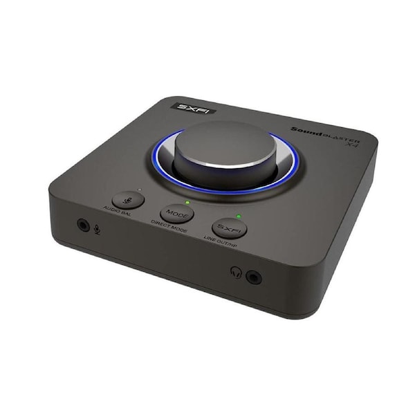 Creative Sound Blaster X4 Hi Res 7.1 USB DAC Headphone Amp External Sound Card