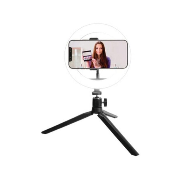 Vivitar Deluxe 10in Dimmable Selfie LED Ring Light Tripod Stand Phone Holder