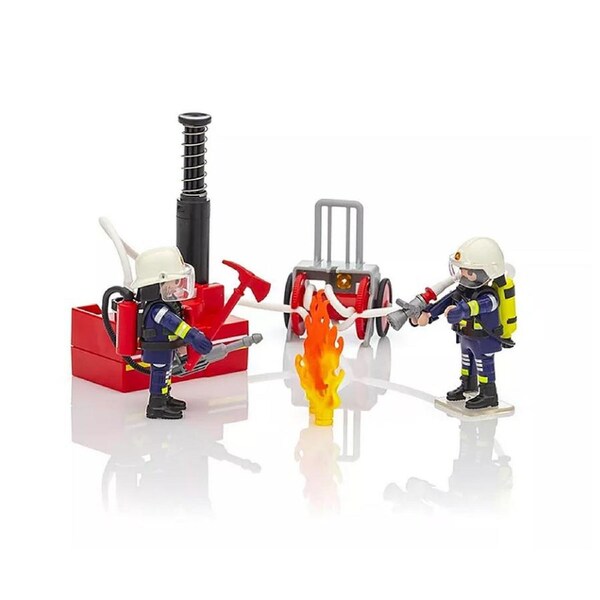Playmobil Licensed City Action Firefighters With Water Pump Model Toy Set