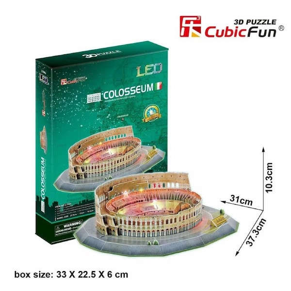 CubicFun Colosseum LED Architecture 3D Puzzle