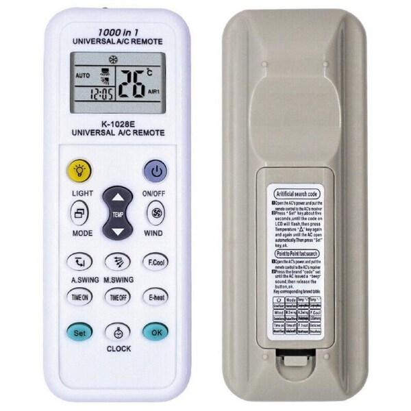 Ozoffer Universal A/C Air Conditioning Remote Control Air Con ALL MAJOR BRANDS LCD DGS