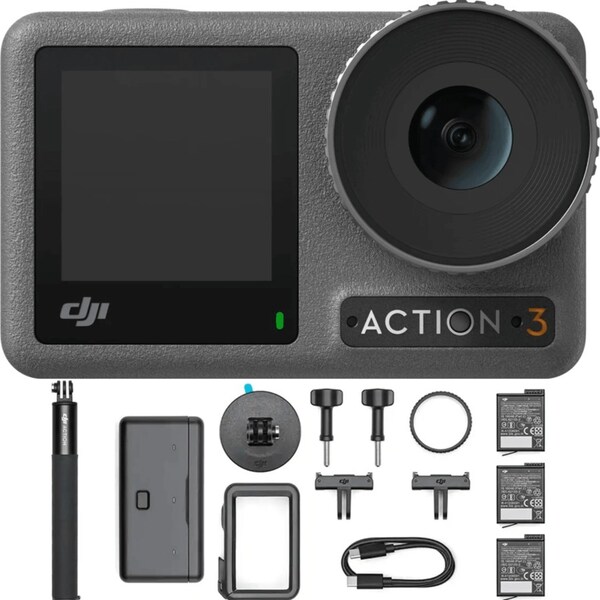 DJI Osmo Action 3 Camera Adventure Combo Extra Battery/Frame/Mount