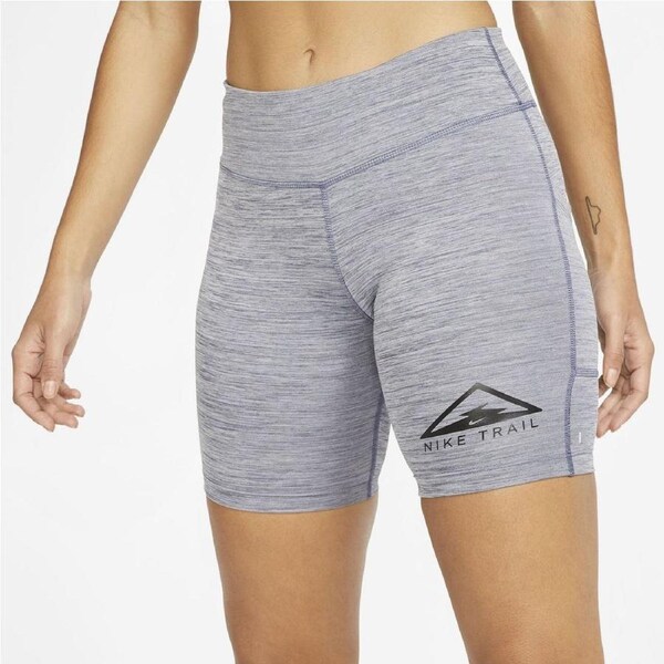 Nike Womens Fast 7' Trail Running Short Tights Gym Yoga Training - Grey L