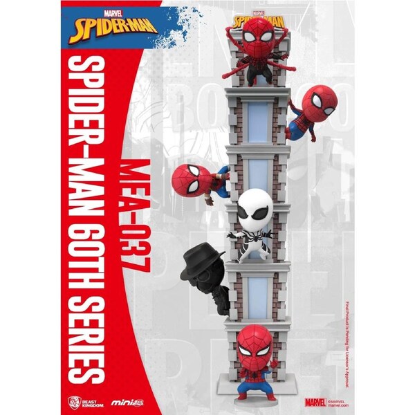 Beast Kingdom Mini Egg Attack Spider-Man 60th Anniversary Series Bright Box Set (6 in the Assortment)
