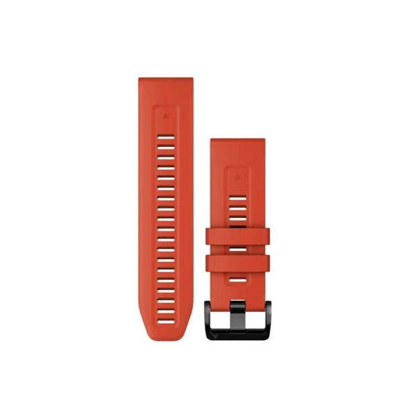 Garmin QuickFit 26 Watch Band - Flame Red Silicone 010-13117-04