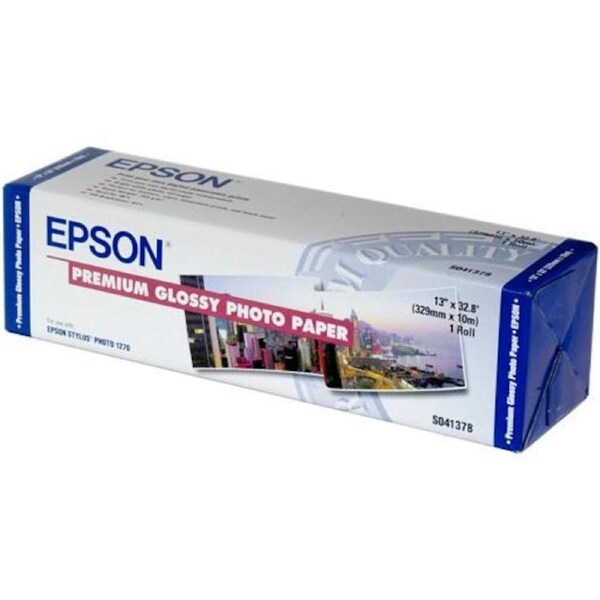 EPSON PREMIUM GLOSSY PHOTO PAPER 255GSM 329MM 10M