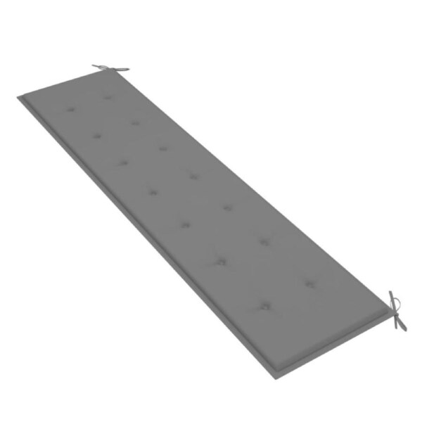 Garden Outdoor Seat Sofa Bench Cushion Patio Terrace Backyard Seating 2m Grey